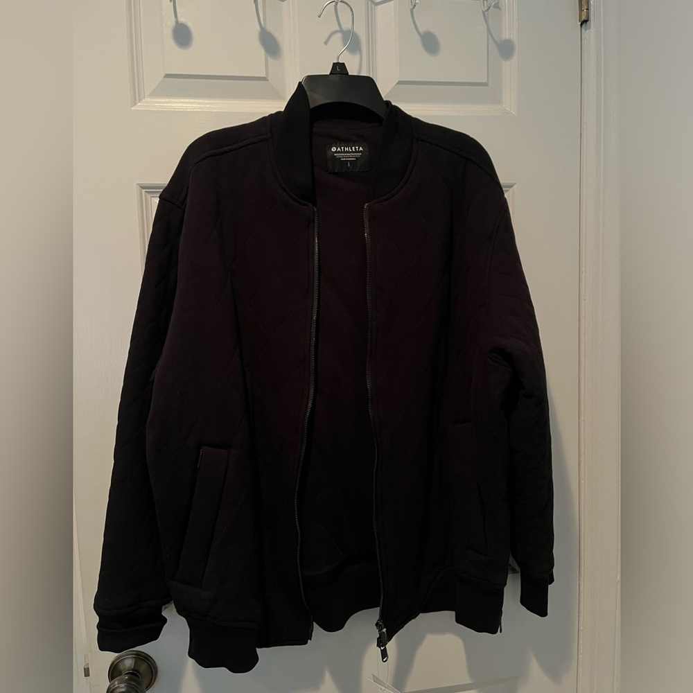 Athleta Retroplush Bomber Jacket